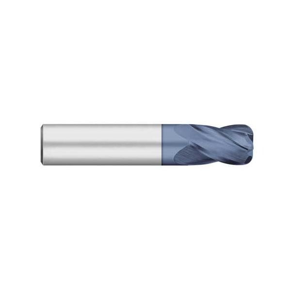 Kodiak Cutting Tools 5/16Dia. Carbide End Mill 4 Flute Stub w/Corner Radius -.030 ALTIN - 5452476