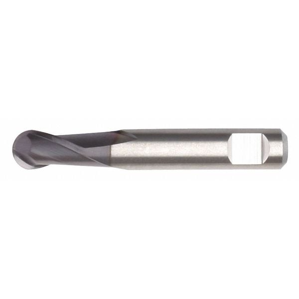 Widia Ball End Mill, K30F-DCHP Grade, Carbide - 423038-000040