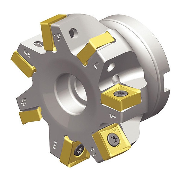 Widia Indexable Face Mill, VSM890 Series, High Speed Steel, 9.80mm Depth of Cut - VSM890D250Z05S075SN12