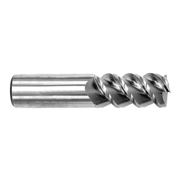 Melin Tool Co Carbide HP End Mill, Square, 1/2" x 1", Number of Flutes: 3 - EMG60-1616