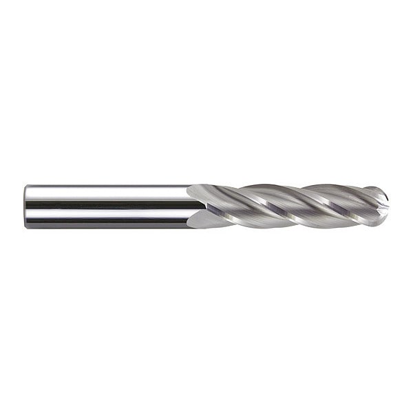 Melin Tool Co End Mill, Carbide, GP, Ball, 3mm x 18mm, Number of Flutes: 4 - CCMG-M3M3-LB
