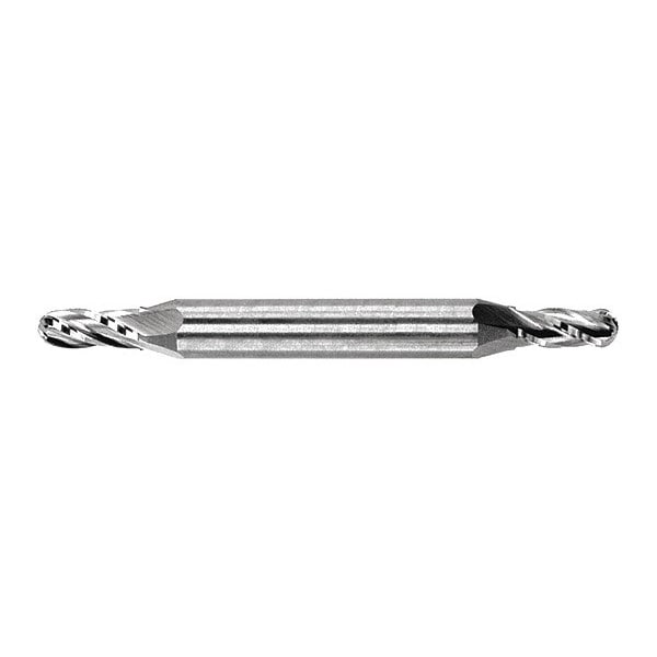 Melin Tool Co End Mill, Carbide, GP, Ball, 1/8" x 3/8, Number of Flutes: 4 - DDMG-1204-B