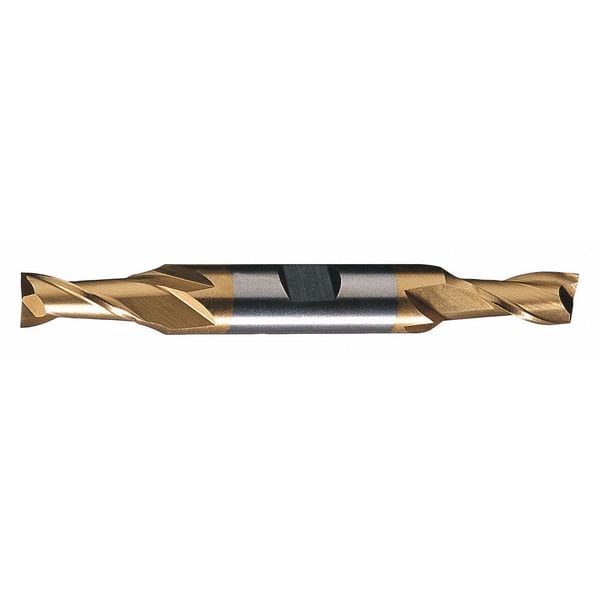 Cleveland 2-Flute Cobalt 8% Square Double End CenterCut Finisher CTD HDC-2-TN TiN 7/8x7/8x1-9/16x6-1/8 - C32877