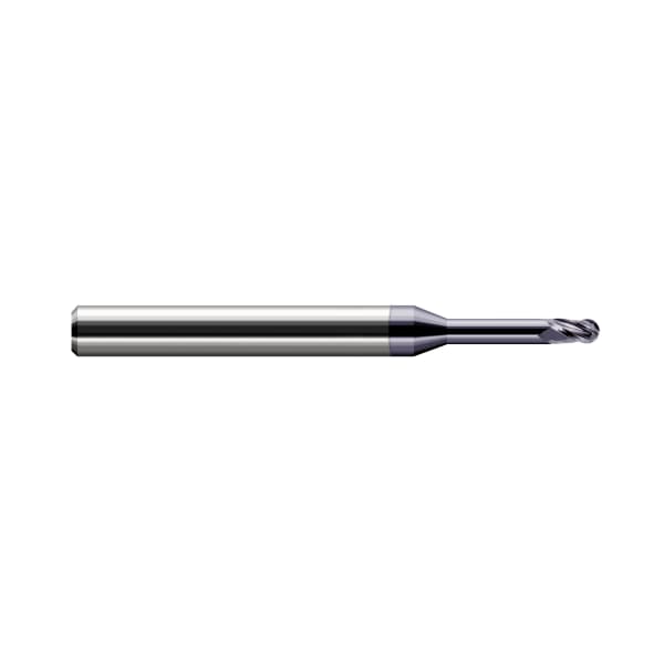 Harvey Tool Miniature End Mill - Ball - Long Reach, Stub Flute - 860640-C3