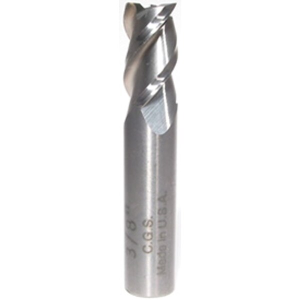 Cgs Tool 3Fl 45 Deg Stub End Mill 1/4"Dia 1/2"Loc 2"Oal - 230-2500