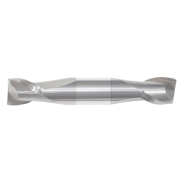 Zoro Select Sq. End Mill, Double End, Carb, 1/4 - 234-021081