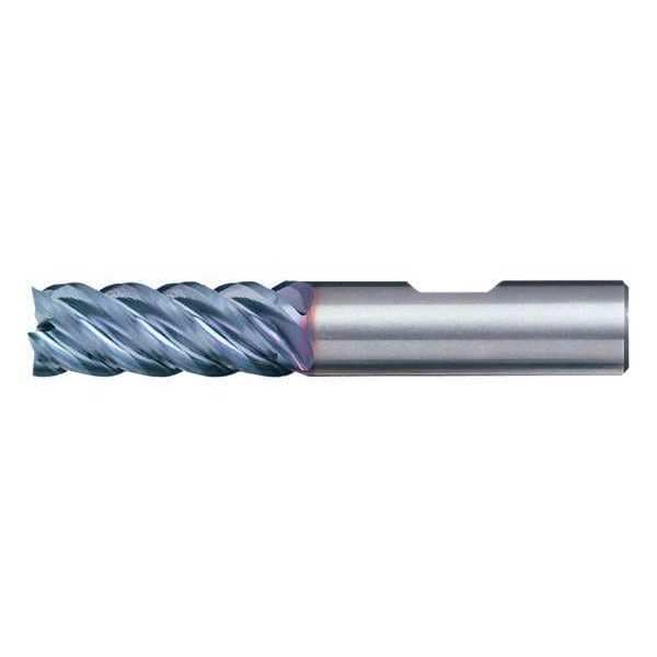 Cleveland 5-Flute Carbide HIgh-Perf Square Single EndMill for Steel CTD CEM-EMS-5 Bright 3/4x3/4x7/8x3 - C60447