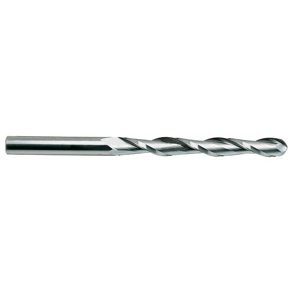 Yg-1 Tool Ball End Mill, Single End, 1/4", Carbide - 52901