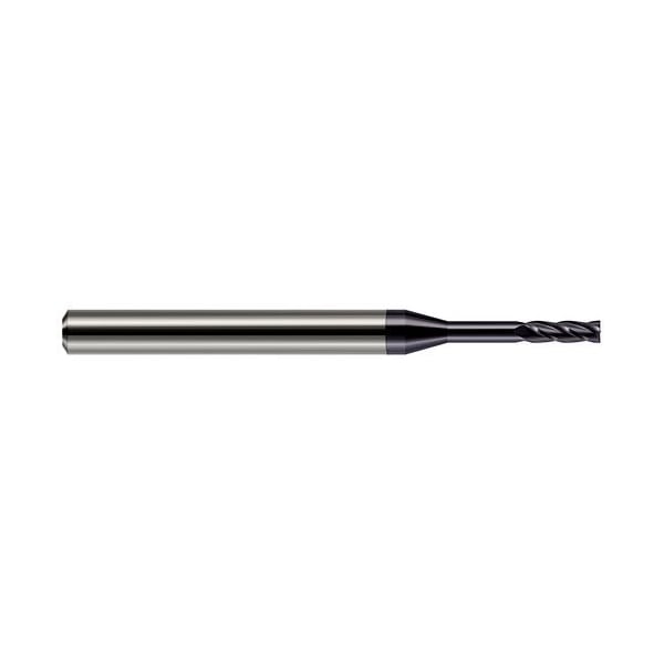Harvey Tool 1/64 Cutter dia. x 0.0450 in. x 7/64 Reach Carbide Square End Mill, 4 Flutes, AlTiN Coated - 896815-C3
