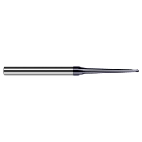 Harvey Tool End Mill for Hardened Steels - Ball, 0.0780" (5/64), Neck Dia.: 0.0940" - 998736-C6