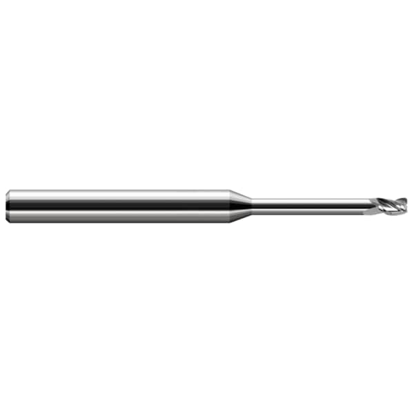 Harvey Tool Miniature End Mill - 3 Flute - Corner Radius, 0.0310" (1/32) - 972731
