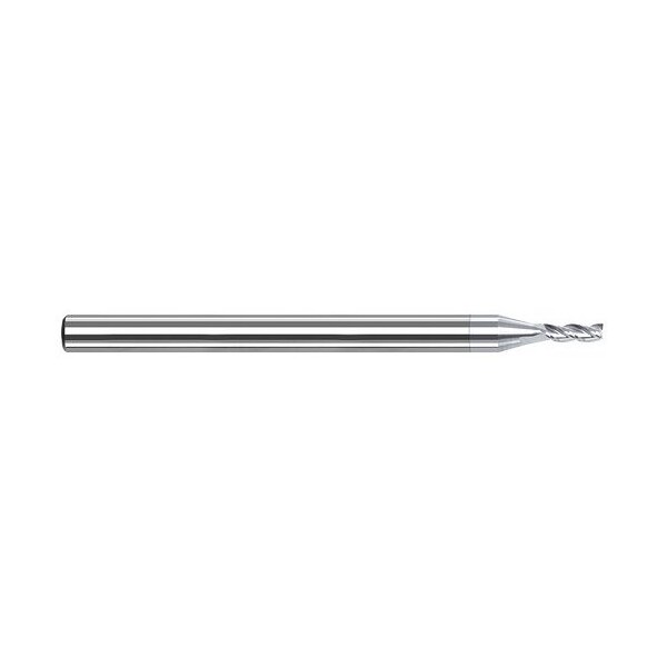 Harvey Tool 3/8 in. Cutter dia. x 2.0000 in. 2 Carbide Square End Mill for Aluminum Alloys, 3 Flutes - 923124-C8