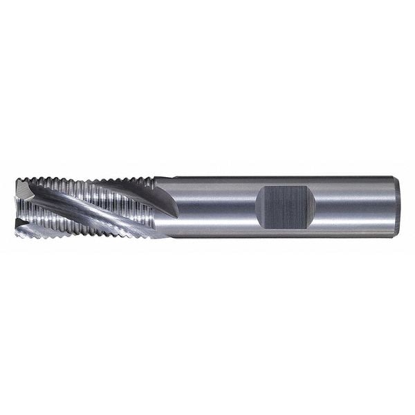 Cleveland 4-Flute Carbide HP Square Single Roughing End Mill CTD CEM-RS Bright 1/2x1/2x1x3 - C60153