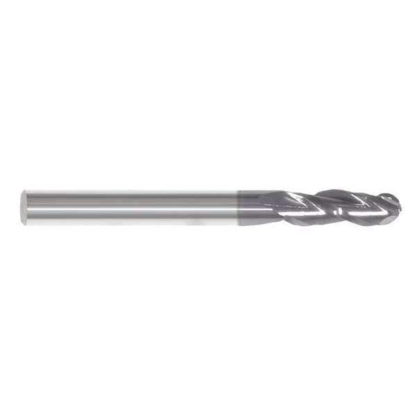 Zoro Select End Mill, 1/4 in.3 Flutes, TiAlN - 222-001143