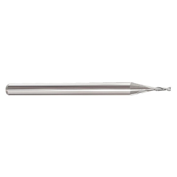 Zoro Select Sq. End Mill, Single End, Carb, 1/32 - 251-001002