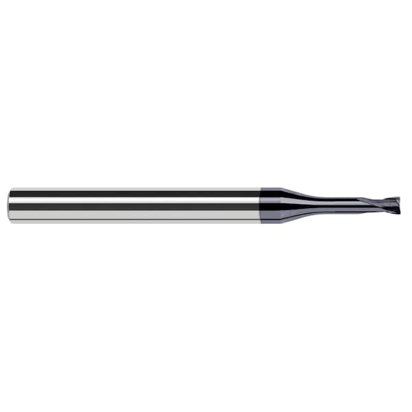 Harvey Tool End Mill for Hardened Steels-Corner Radius .25" (1/4)Cutter DIAx.015" (1/64)Radius x.2" L of Cut - 783616-C6