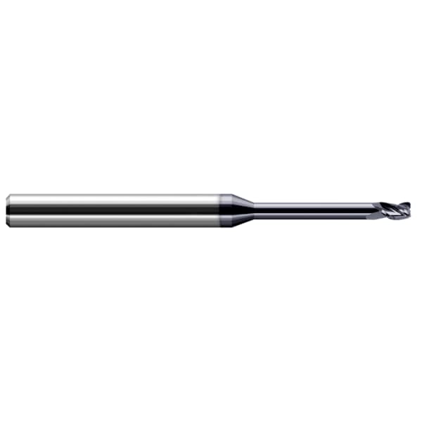 Harvey Tool Miniature End Mill - 3 Flute - Corner Radius, 0.1875" (3/16) - 41812-C3