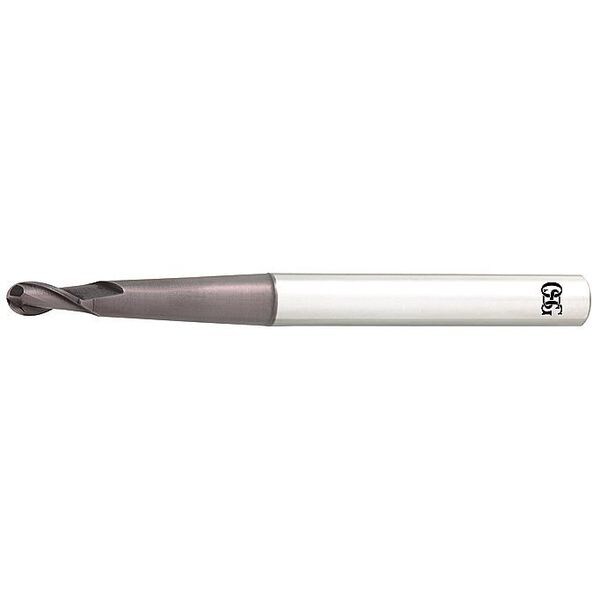 Osg End Mill, Ball, 1/4in D, 4in OAL, 2FL - HP418-2500