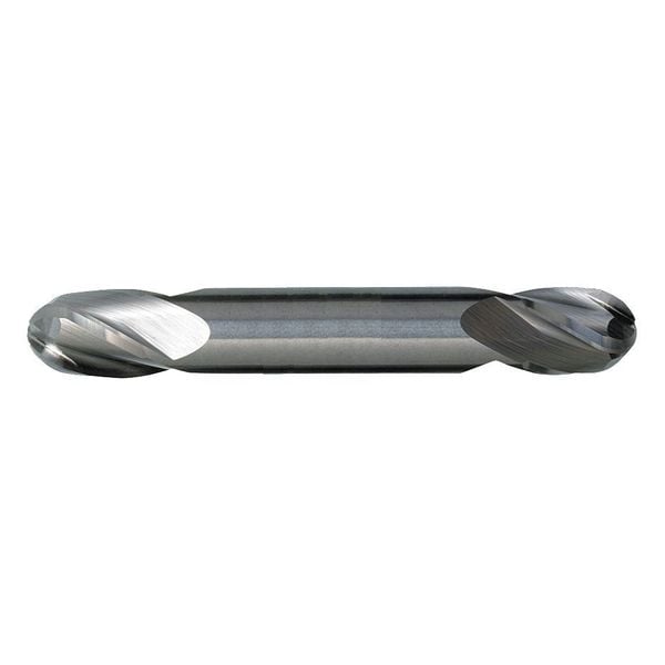 Cleveland 4-Flute Ball Nose GP End Mill CTD CEM-DE-4B-TA TiAlN Carbide Square 4Flute 3/8"x3/8"x3/4"x3-1/2" - C80314