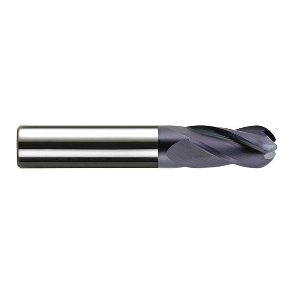 Melin Tool Co End Mill, Carbide, GP, Ball, 1/8 x 3/4 - CCMG-404-MB-ALTIN