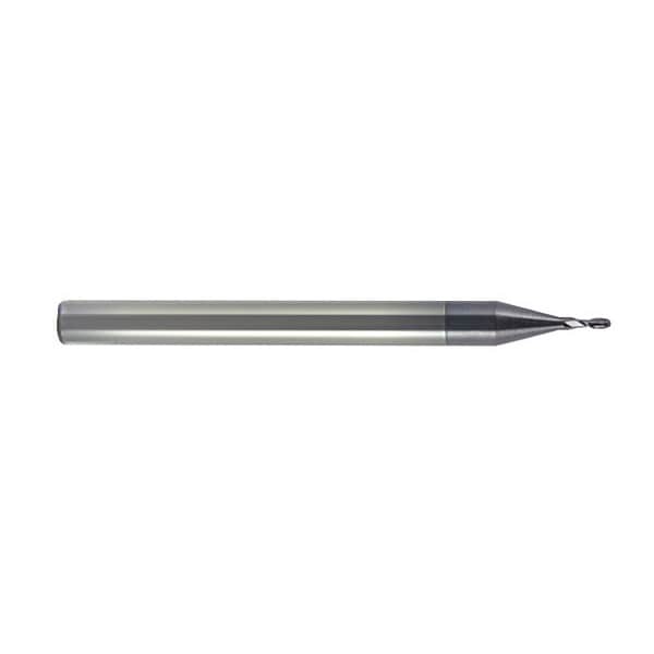 Melin Tool Co Carbide GP End Mill Ball 1/16X3/16, Number of Flutes: 2 - AMG-402-B-ALTIN