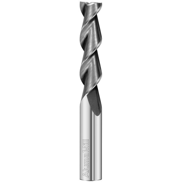 Fullerton Tool 2-Flute - 45° Helix - 3825 AlumaMill HP End Mills, RH Spiral, Square, Extra-Long, 1/2 - 38242