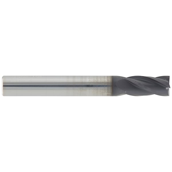 Cgs Tool 4 Flute Stub Length Sq End Mill 3/16"Dia 3/8"Loc 2"Oal W/Altin Coating - 240-1875-ALTIN