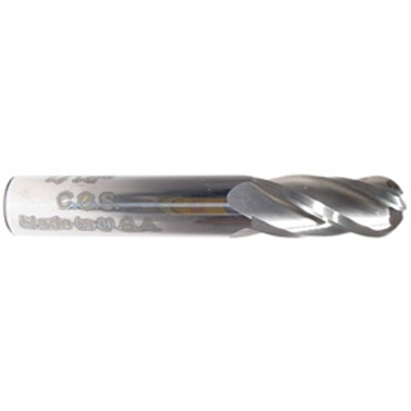 Cgs Tool 4Fl 30 Deg Ball End Mill 2Mmdia 6Mmloc 38Mmoal W/Altin Coating - M142-020-BN-ALTIN