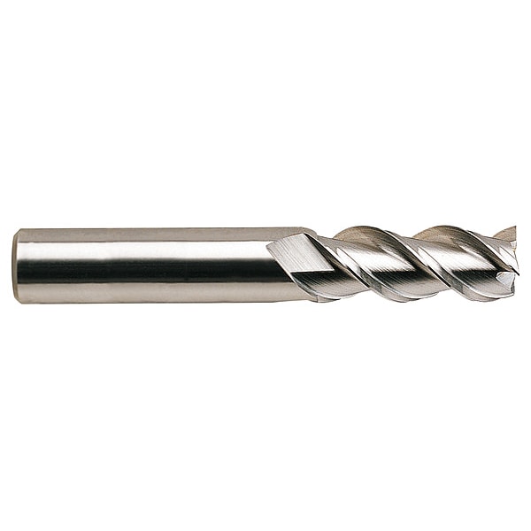 Yg-1 Tool Square End Mill, Single End, 3/16", Carbide - 34565