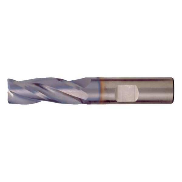 Cleveland 3-Flute SC HP CrnRad Single EndMill for Steel&SS CTD CEM-EMS-3-TA TiAlN 5/32x3/16x5/16x1-1/2x0.01CR - C80367