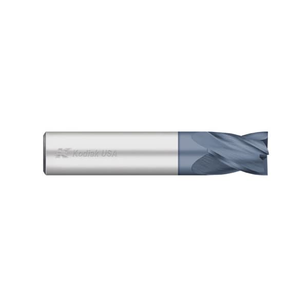 Kodiak Cutting Tools 1/8 Carbide Endmill 4 Flute Single End Stub ALTIN Coated - 5431514