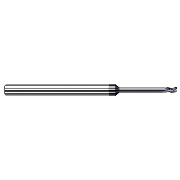 Harvey Tool Miniature End Mill - 4 Flute - Square 0.1250" (1/8) Cutter DIA x 0.1870" (3/16) Length of Cut - 789208-C3