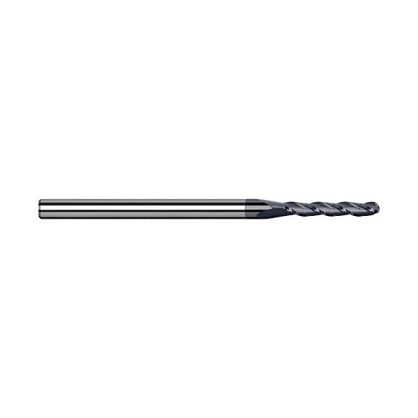 Harvey Tool 0.1406 in. 9/64 Cutter dia. x 3/4 Carbide Ball End Mill for Exotic Alloys, 4 Flutes - 930709-C6