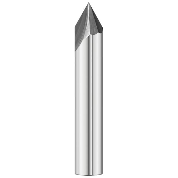Fullerton Tool 60°, 90°, 120° End Style - 3730 Chamfer Mill GP End Mills, Straight, Chamfer, Standard, 1/8 - 36156
