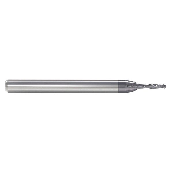 Zoro Select Ball End Mill, Single End, 1/16", Carbide - 251-001122B