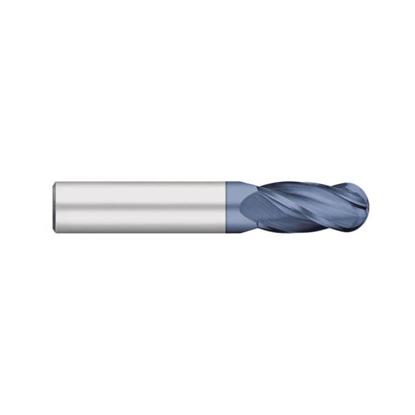 Kodiak Cutting Tools 20.0 Carbide End Mill 4 Flute Ball Nose Metric ALTiN Coated - 5560121