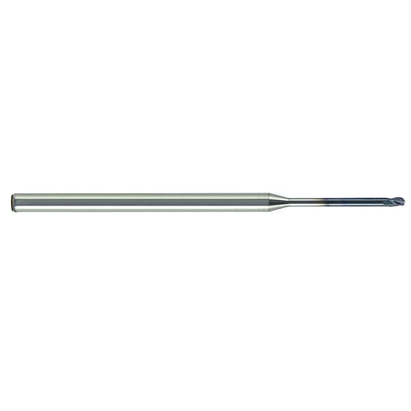 Melin Tool Co Carbide Micro End Mill, Ball, 1/32x0.046", Milling Dia.: 1/32" - EMGN-.031-SF15-B
