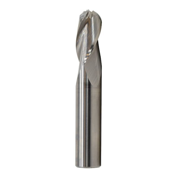 Gs Tooling 11/64" Diameter x 3/16" Shank 3-Flute Regular Length Ball Nose Blue Series Carbide End Mills - 101117