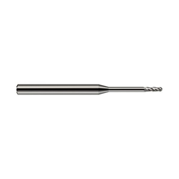 Harvey Tool 0.0310 in. 1/32 Cutter dia. x 0.0930 in. 3/32 x 5/16 Reach Carbide Ball End Mill, 2 Flutes - 811031