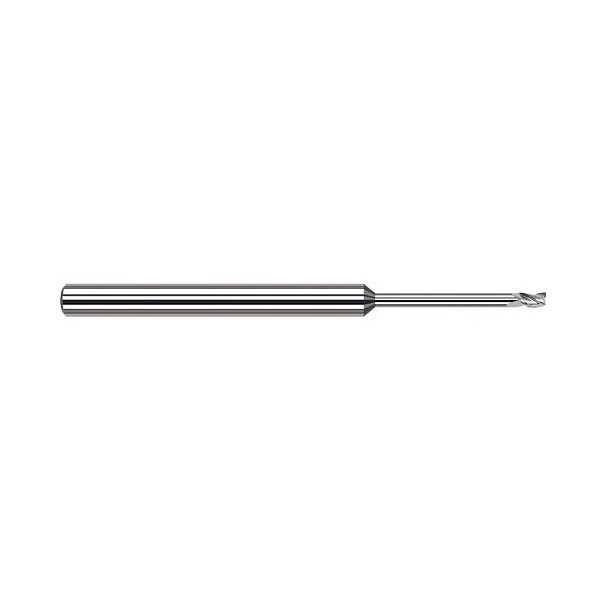 Harvey Tool 1/32 Cutter dia. x 0.0460 in. x 0.3430 in. 11/32 Reach Carbide Square End Mill, 3 Flutes - 850231