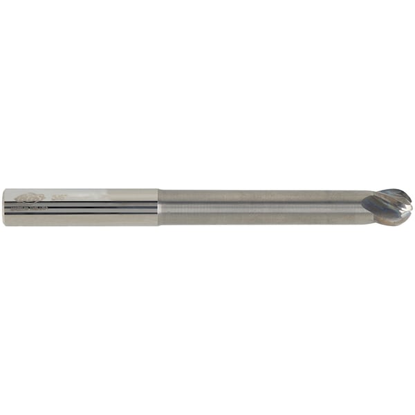 Cgs Tool 4Fl 30 Deg Profile Ball End W/ Reduced Neck 3/8"Dia 5/8"Loc W/ 1-5/8" Reach 6"Oal - 8008