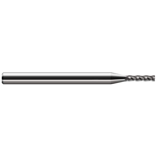 Harvey Tool Miniature End Mill - Corner Radius - Long Flute, 0.0620" (1/16), Corner Radius: 1/64" - 885062