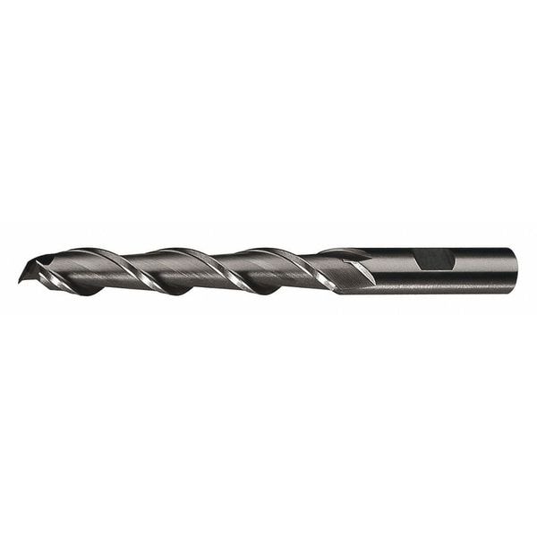 Cleveland 2-Flute HSS High Helix Sqaure Single End MIll Cleveland HGA-2 Bright 5/16x3/8x2x3-3/4 - C41932