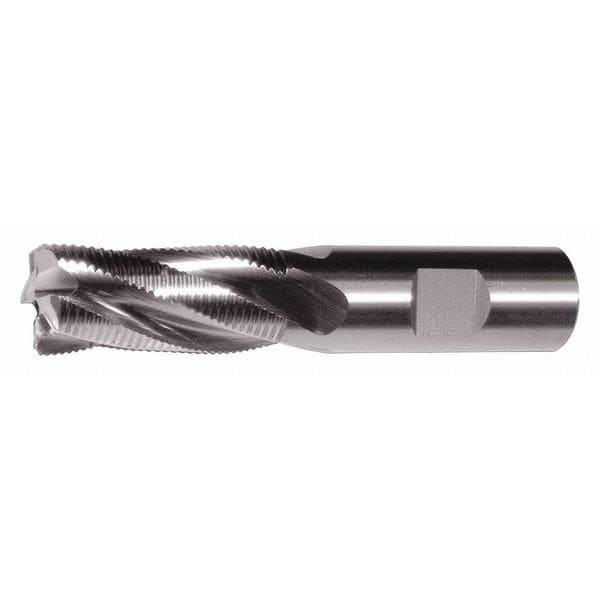 Cleveland 4-Flute PM+ HSS-E Square CC Single Fine Roughing End Mill CTD PMRF-C Bright 5/8x5/8x2-1/2x4-5/8 - C41136