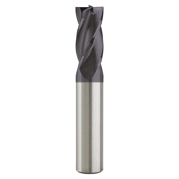 Zoro Select Carbide End Mill, 3in, CEM12F4TIALN - CEM12F4TIALN