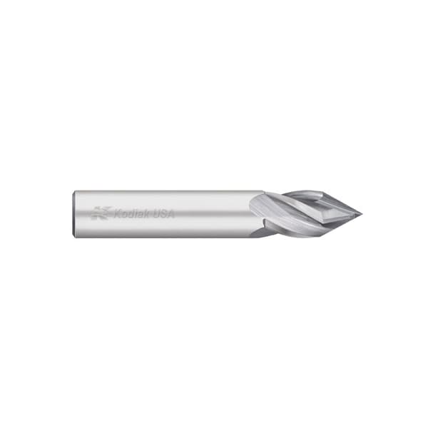 Kodiak Cutting Tools 7/16 Carbide Drill Mill 4 Flute 60 Deg. Pt - 5542716