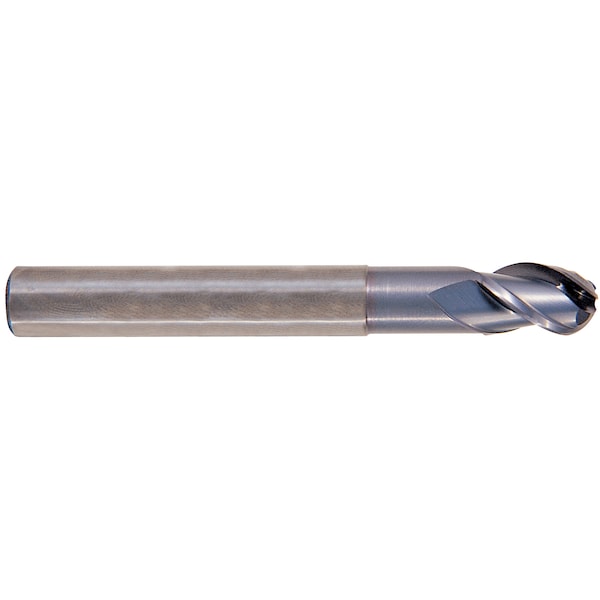 Yg-1 Tool 3 Flute Reg Len40 Degree Helix Ball Nose Neck Ticn-Coated Alu-Power - 38573TC