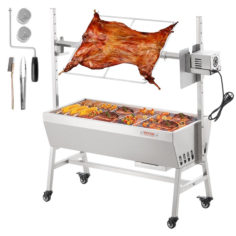 VEVOR Roaster Spit Rotisserie BBQ Grill Pig Lamb Chicken Roaster 42W 135 lbs - DDXZKJ35YCCGS1ENDV1