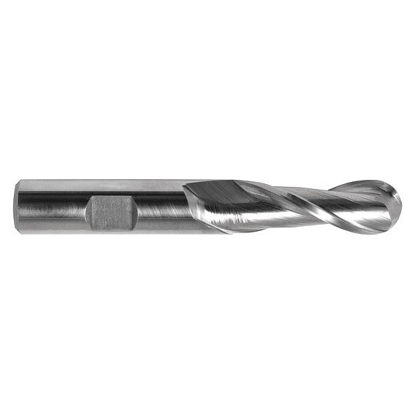 Melin Tool Co End Mill, Hss, GP, Ball, 3/8" x 1-1/2, Number of Flutes: 2 - A-1212-LB
