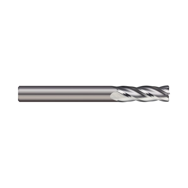 Micro 100 Carb End Mill, 3/16 In, 2FL, CC, Uncoated - GEC-187-2-030